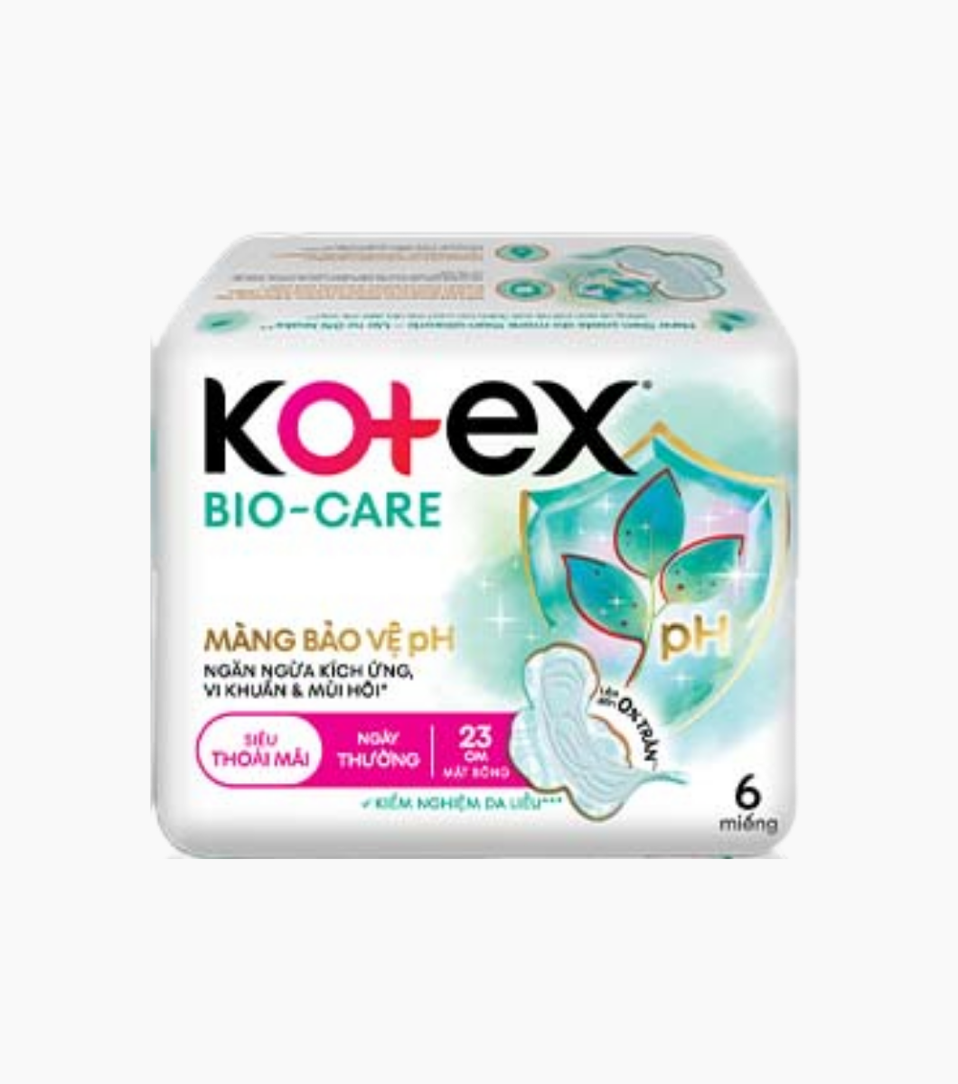 40249B BVS Kotex BioCare
SMC 23CM (6+1 bịch băn g BioCare SMC 23CM)X48 - Ảnh 1
