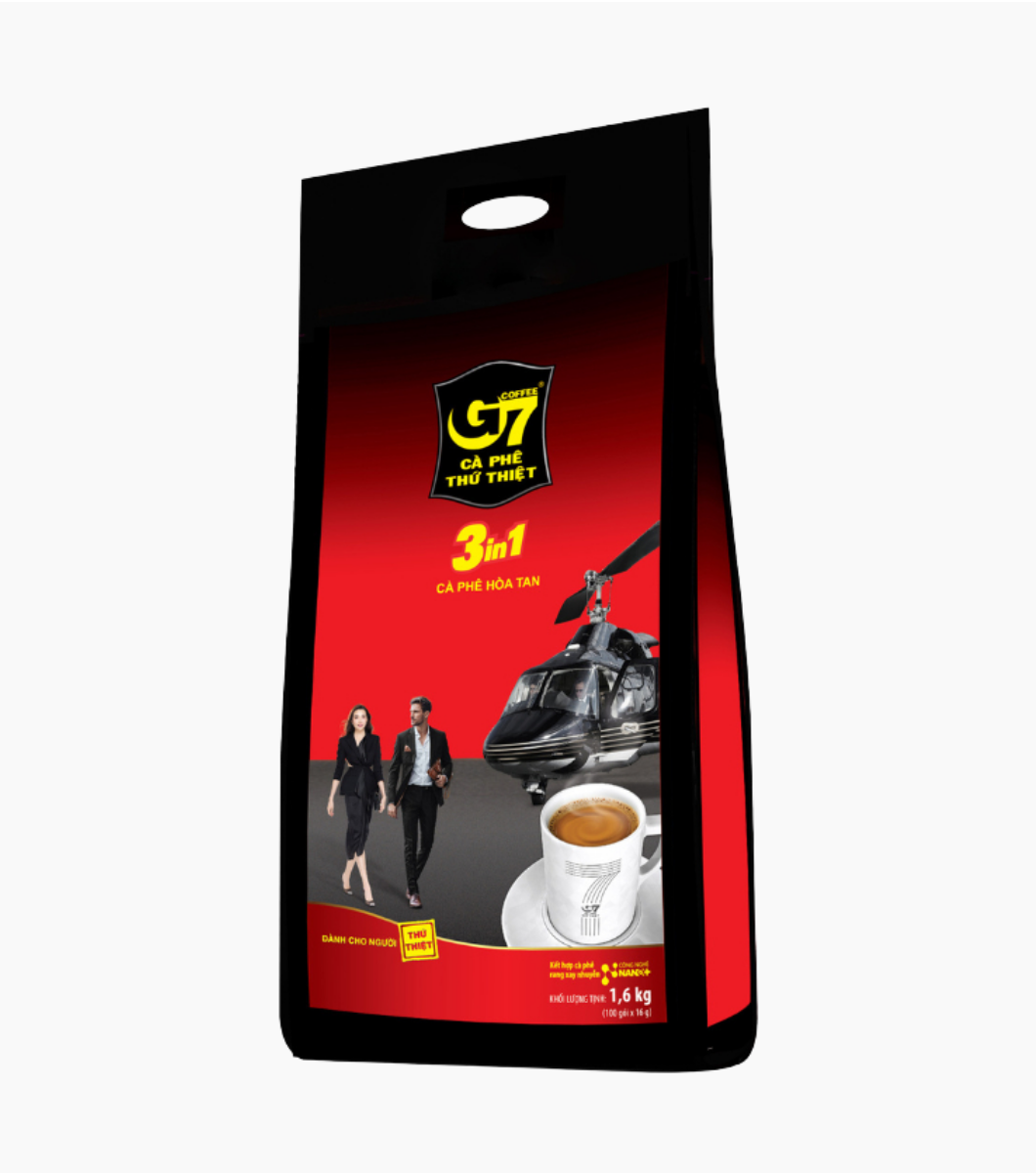 5000040 Cà Phê G7 3in1 Bịch 100 Que 16g - Ảnh 1