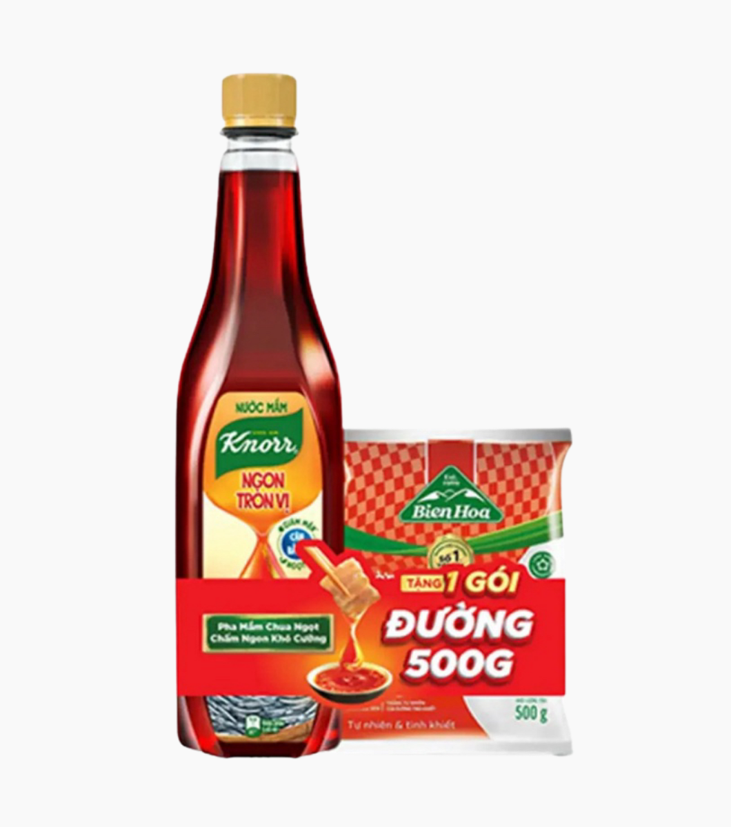65073067 KNORR Nước Mắm Ngon Tròn Vị
750ml(1+Đường 500g)/12 bộ - Ảnh 1