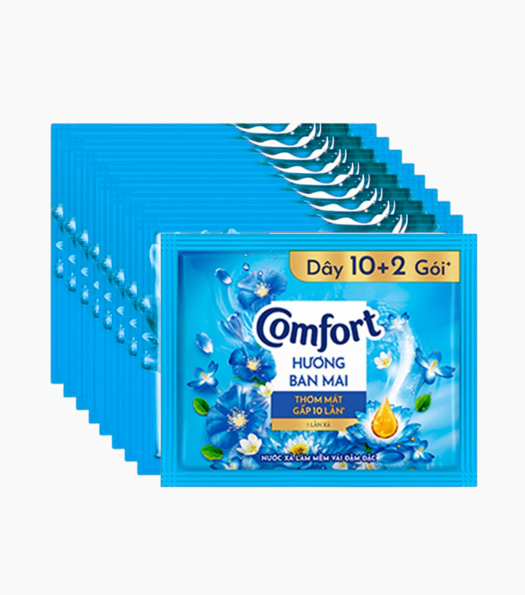 65442452 COMFORT Đậm Đặc 1 Lần xả
Hương Ban Mai (10+2)x20ml/30 dây - Ảnh 1