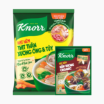 KNORR Hạt Nêm Từ Thịt 400g
  (1+1KNORR Nấm 70g)/16 bộ