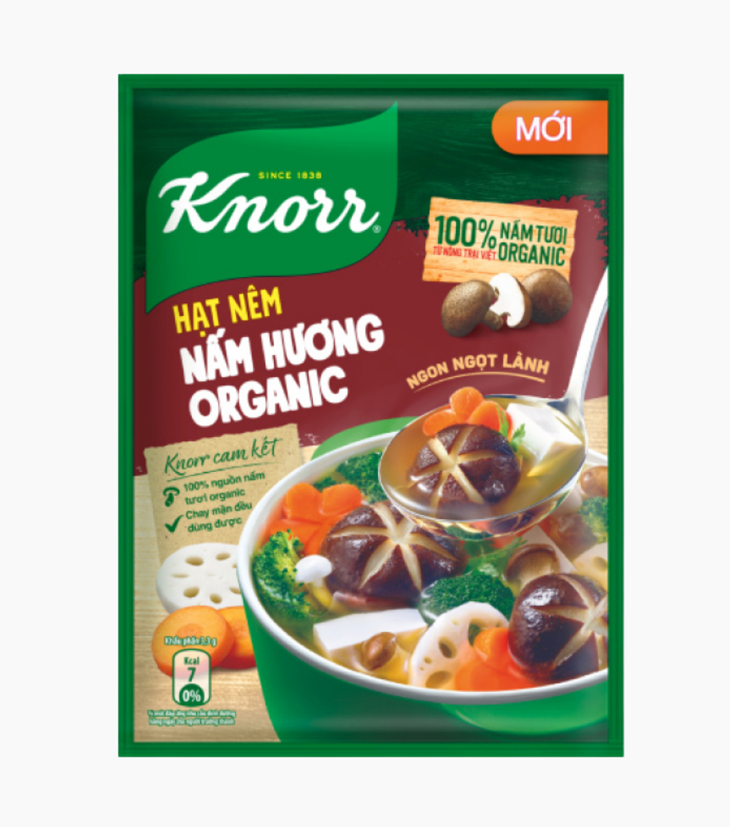 69968606 KNORR Hạt Nêm Nấm Hương
Organic 380g/16 gói - Ảnh 1