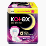 BVS Kotex Siêu Ban
  Đêm Mặt Lưới Mềm Hóa 28cm 4X48
