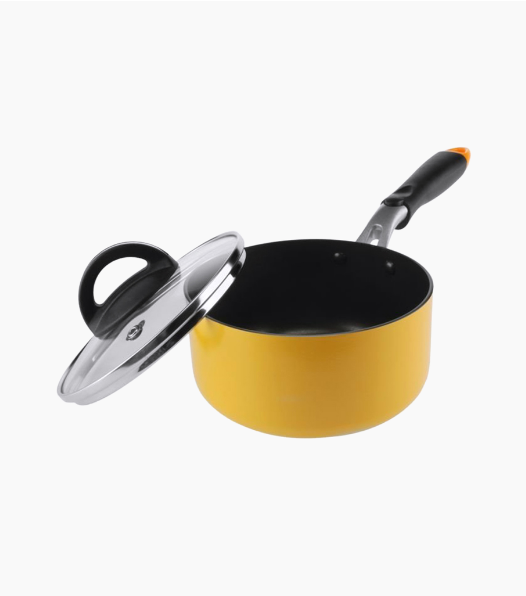 LED2161Y Nồi E Cook Deco Locknlock Vàng 16cm - Ảnh 1