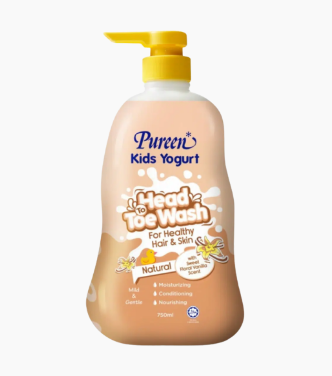 PR27037 Tắm Gội Toàn Thân Pureen Sữa Chua Vani 750ml - Ảnh 1
